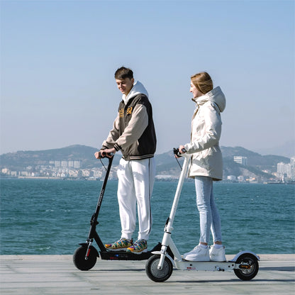 H10K Pro Electric Scooter, 500W Motor 19MPH Top Speed 22 Miles Long Range, 10'' Solid Tires Folding Electric Scooter for Adult Commute