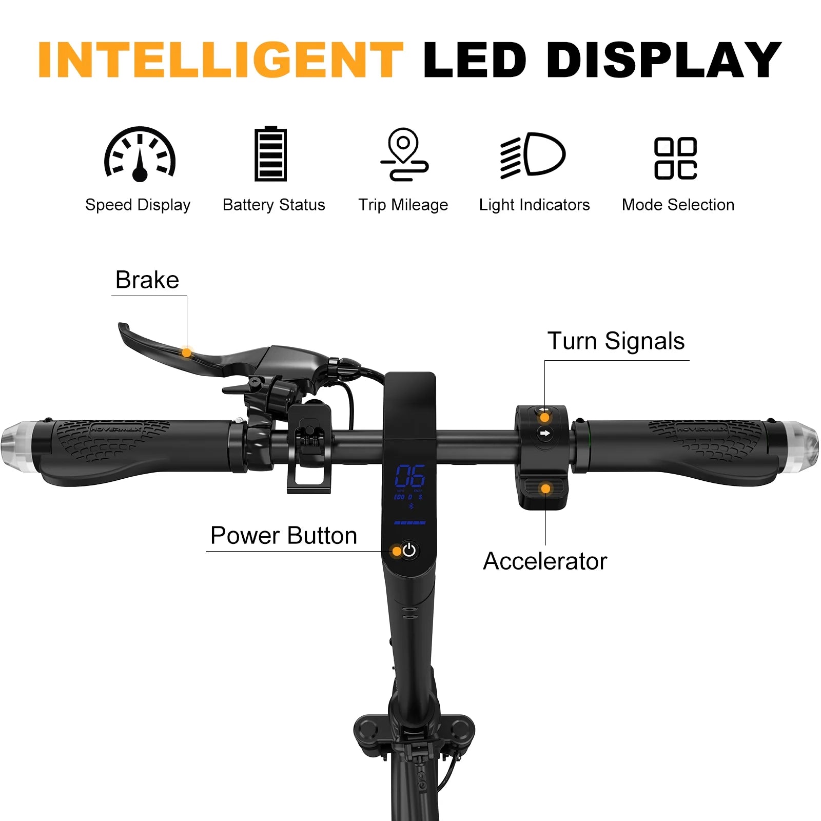 H10K Pro Electric Scooter, 500W Motor 19MPH Top Speed 22 Miles Long Range, 10'' Solid Tires Folding Electric Scooter for Adult Commute